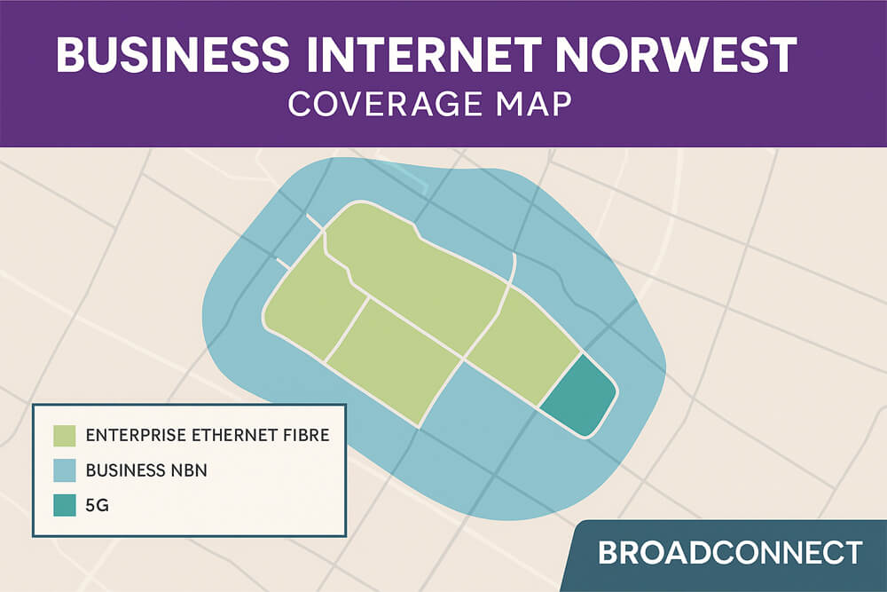 Business internet Norwest coverage map